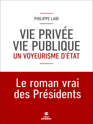 cover image of Vie privée, vie publique